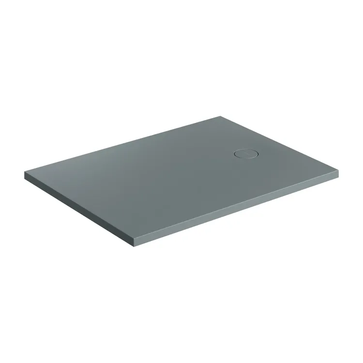 Omnires AQUAROCK kompozytowy brodzik prysznicowy antypoślizgowy, 80 x 120 cm, ash grey mat AQUAROCK80-120AG
