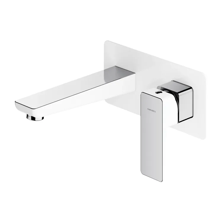Omnires PARMA bateria umywalkowa podtynkowa, chrom/biały połysk PM7415CRB