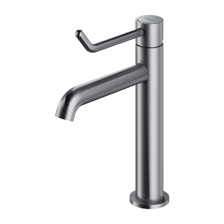 Omnires Y [Inclusive Design] bateria umywalkowa, 23 cm (głowica 25 mm), nikiel szczotkowany Y1212CID-NI
