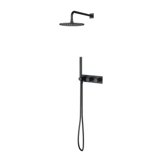 Omnires CONTOUR system prysznicowy podtynkowy, antracyt...