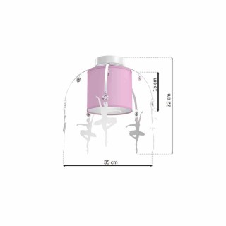 Lampa sufitowa BALETNICA PINK 1xE27 MLP4972