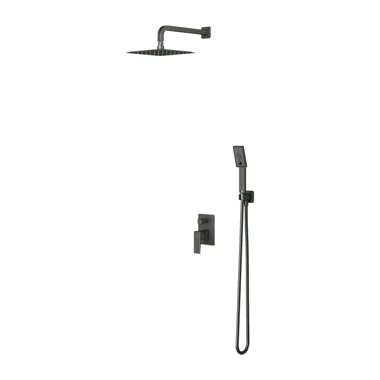 Omnires PARMA system prysznicowy podtynkowy, grafit szczotkowany SYSPM10GR