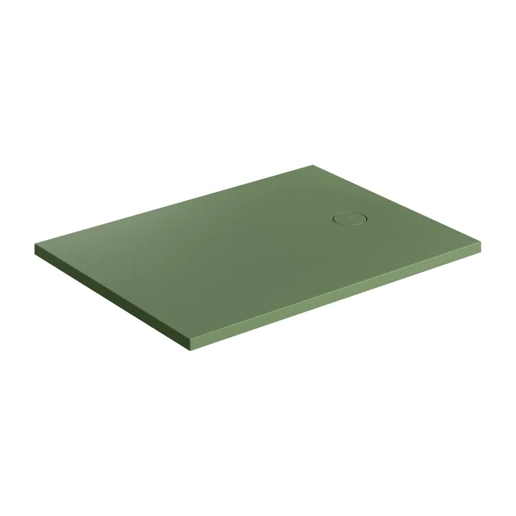Omnires AQUAROCK kompozytowy brodzik prysznicowy antypoślizgowy, 90 x 120 cm, olive mat AQUAROCK90-120OL
