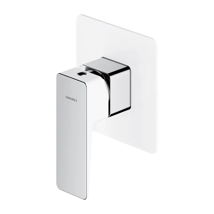 Omnires PARMA bateria prysznicowa 1-wyjściowa podtynkowa, chrom/biały połysk PM7445CRB