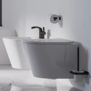 Omnires DARLING uchwyt na papier toaletowy, czarny półmat DA70510BL