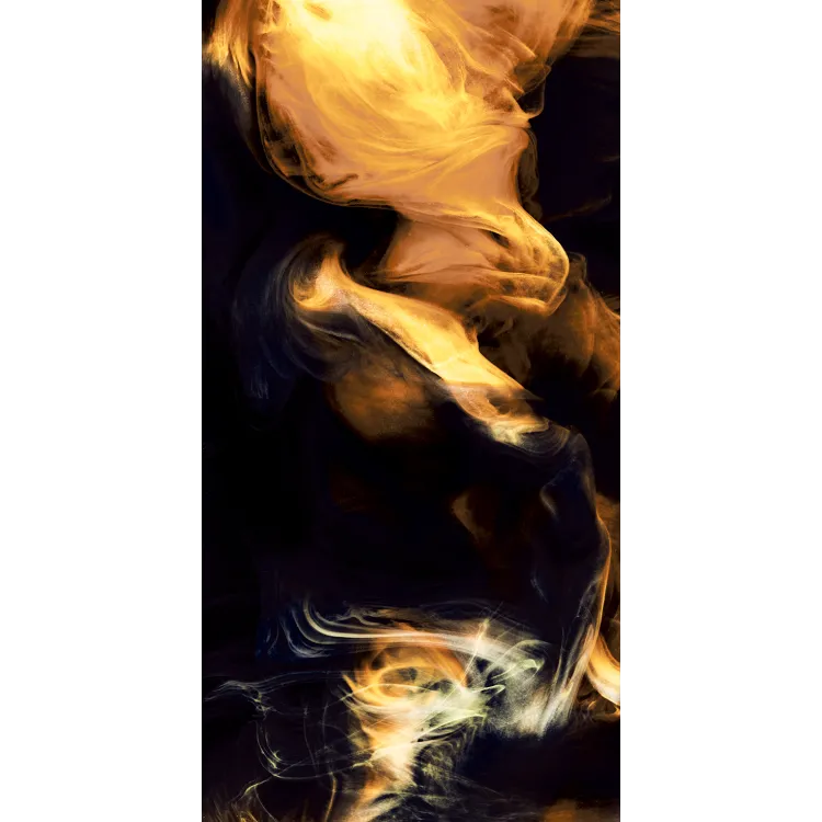 Egen Inferno Gold 60x120 cm płytka gresowa czarna z efektem połomieni połysk (1,44)
