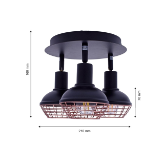 Lampa sufitowa LOGAN 3xE14 ML4612