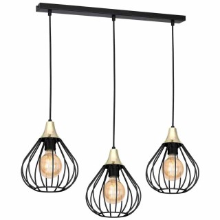 Lampa wisząca KANE BLACK 3xE27 MLP4795