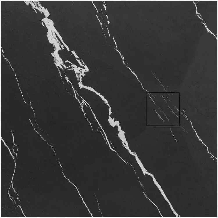 Rea BRODZIK MAGNUM CARRARA BLACK 90x90 REA-K7008