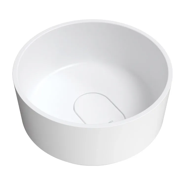 Omnires CADENCE M+ kompozytowa umywalka nablatowa, ø42 cm, biały mat CADENCER420BM