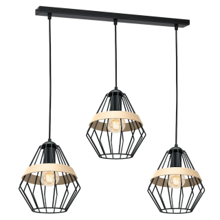 Lampa wisząca CLIFF BLACK 3xE27 MLP5525