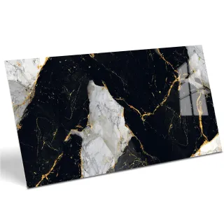 Egen Nishanti Royal Black 60x120 cm płytka gresowa czarno-biały marmur ze złotymi żyłami połysk rect. (1.44)