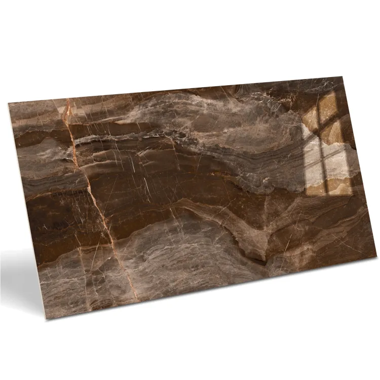 Egen Martian Brown 60x120 cm płytka gresowa brązowy marmur połysk rect. (1.44)