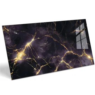 Egen Himmel Violet Super 60x120 cm płytka gresowa czarno fioletowy marmur ze złotymi żyłami rect. (1.44)