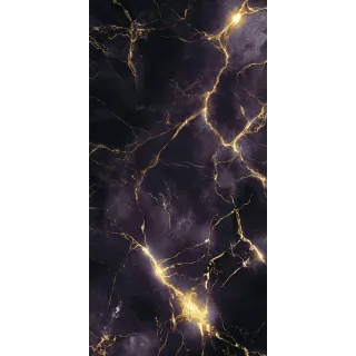 Egen Himmel Violet Super 60x120 cm płytka gresowa czarno fioletowy marmur ze złotymi żyłami rect. (1.44)
