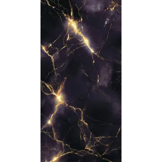 Egen Himmel Violet Super 60x120 cm płytka gresowa czarno fioletowy marmur ze złotymi żyłami rect. (1.44)