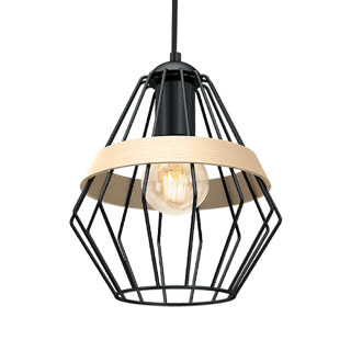 Lampa wisząca CLIFF BLACK 1xE27 MLP5524