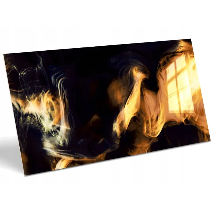 Egen Inferno Gold 60x120 cm płytka gresowa czarna efekt połomieni połysk (1,44)