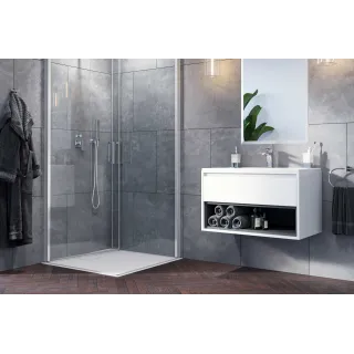 Excellent Tuto szafka wisząca 70 cm podumywalkowa 1 szuflada, biały połysk/beton MLEX.0101.700.WHCO