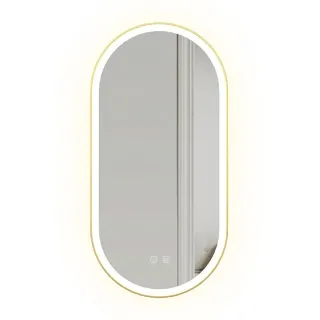 Rea LUSTRO LED OVL BRUSH GOLD 50X100CM HOM-02506
