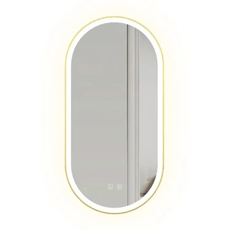 Rea LUSTRO LED OVL BRUSH GOLD 50X100CM HOM-02506