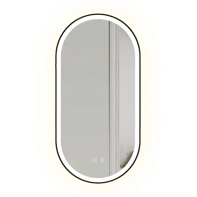 Rea LUSTRO LED OVL BLACK 50X100CM HOM-02505