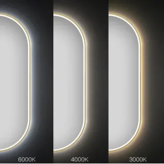 Rea LUSTRO LED OVL BRUSH GOLD 50X100CM HOM-02506