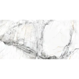 Egen Venus White 60x120 cm płytka gresowa biały marmur z szarym i złotym użyleniem połysk rect. (1.44)