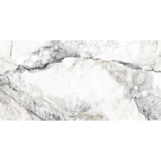 Egen Venus White 60x120 cm płytka gresowa biały marmur z szarym i złotym użyleniem połysk rect. (1.44)