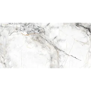 Egen Venus White 60x120 cm płytka gresowa biały marmur z szarym i złotym użyleniem połysk rect. (1.44)