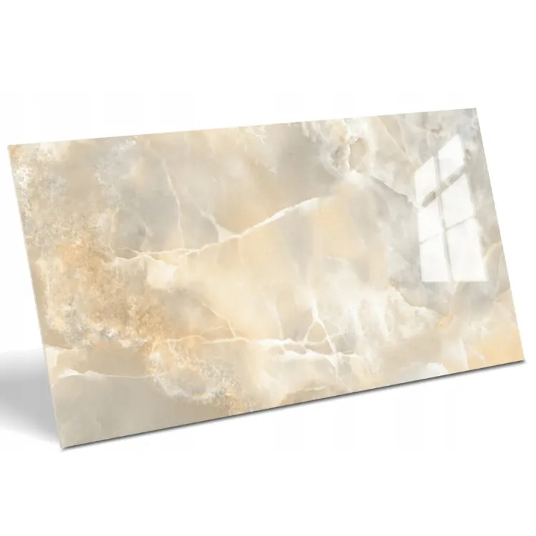 Egen Lizart Natural 60x120 cm płytka imitująca onyks beżowo-kremowy połysk rect. (1.44)