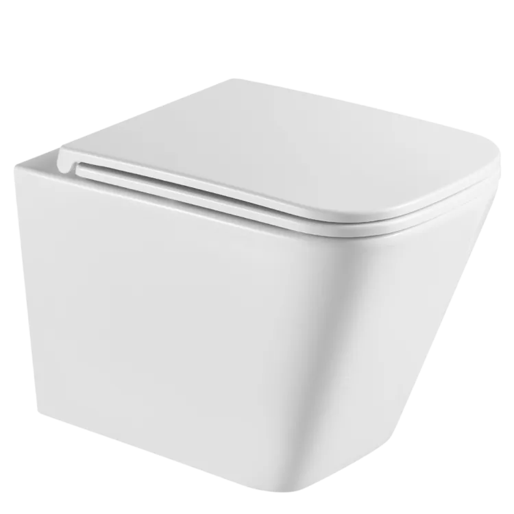 Invena MISKA WC PODWIESZANA, QFS, FLORINA KWADRATOWA, Z DESKĄ WOLNOOPADAJĄCĄ CE-94-001-L