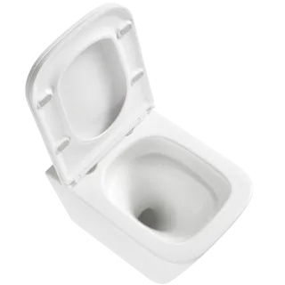 Invena MISKA WC PODWIESZANA, QFS, FLORINA KWADRATOWA, Z DESKĄ WOLNOOPADAJĄCĄ CE-94-001-L