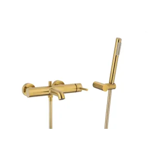 KFA Armatura MOZA BRUSHED GOLD bateria wannowa pozioma z...