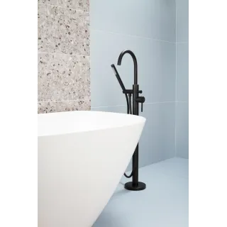 KFA Armatura MOZA BLACK bateria wannowa wolnostojąca 5035-510-81