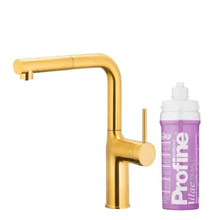 KFA Armatura DUERO PURE MOVE BRUSHED GOLD bateria...