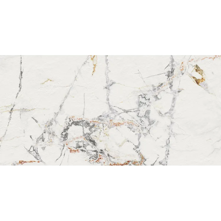 Egen Allure 60x120 cm płytka gresowa biały marmur z szaro-złotym użyeleniem mat rect. (1.44)
