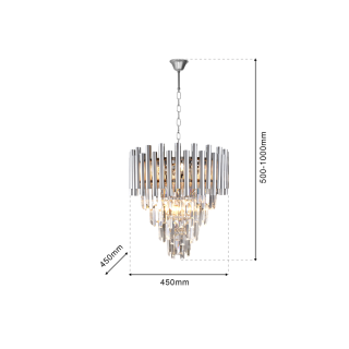 Żyrandol MADISON CHROME 9xE14 ML5991