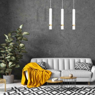 Lampa wisząca JOKER WHITE/GOLD 3xGU10 MLP6082