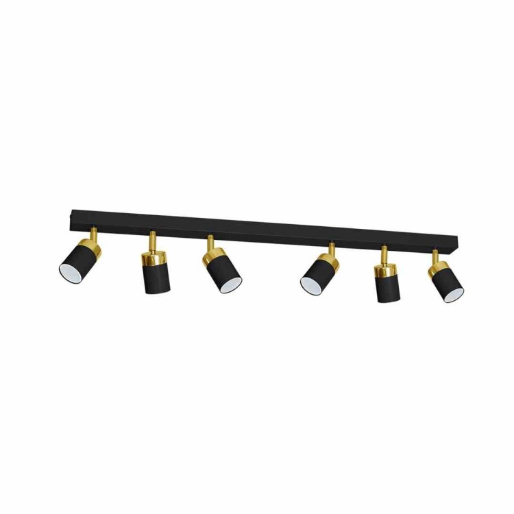 Lampa sufitowa JOKER BLACK/GOLD 6xGU10 MLP6126