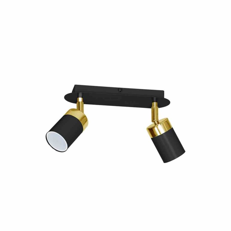 Lampa sufitowa JOKER BLACK/GOLD 2xGU10 MLP6124