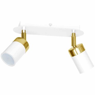 Lampa sufitowa JOKER WHITE/GOLD 2xGU10 MLP6129