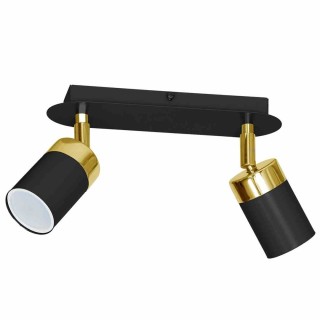 Lampa sufitowa JOKER BLACK/GOLD 2xGU10 MLP6124