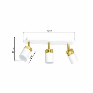 Lampa sufitowa JOKER WHITE/GOLD 3xGU10 MLP6130