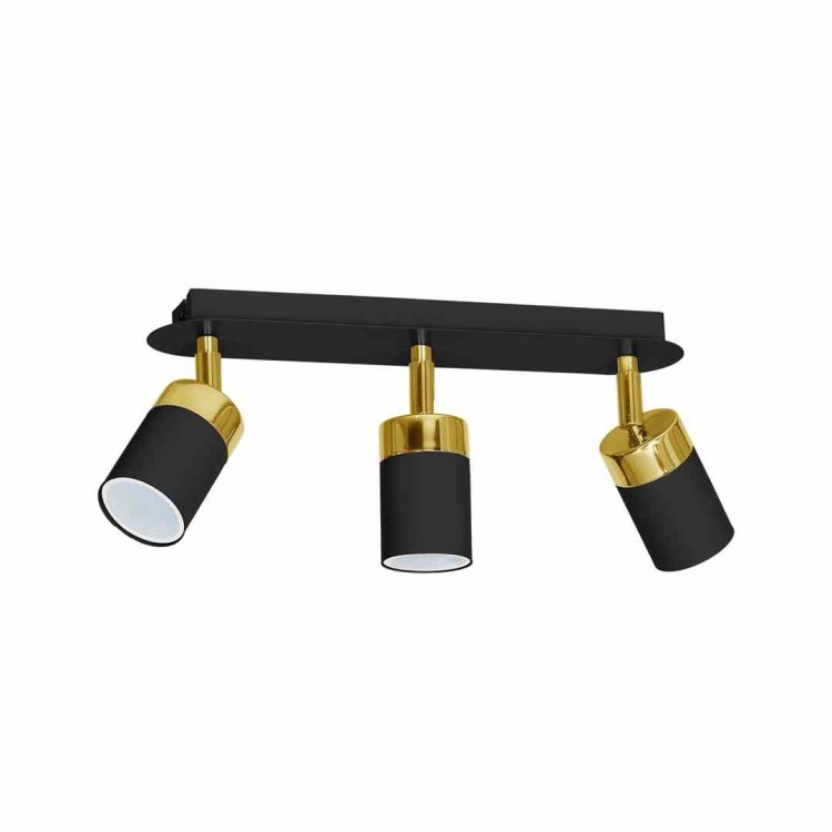 Lampa sufitowa JOKER BLACK/GOLD 3xGU10 MLP6125