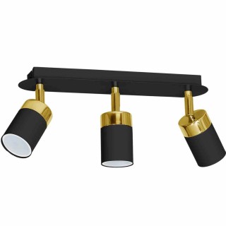 Lampa sufitowa JOKER BLACK/GOLD 3xGU10 MLP6125