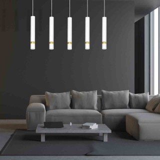 Lampa wisząca JOKER WHITE/GOLD 5xGU10 MLP6122