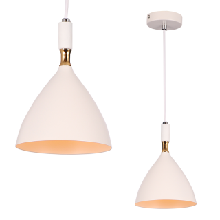 Lampa wisząca OTTO WHITE/GOLD 1xE27 ML6159