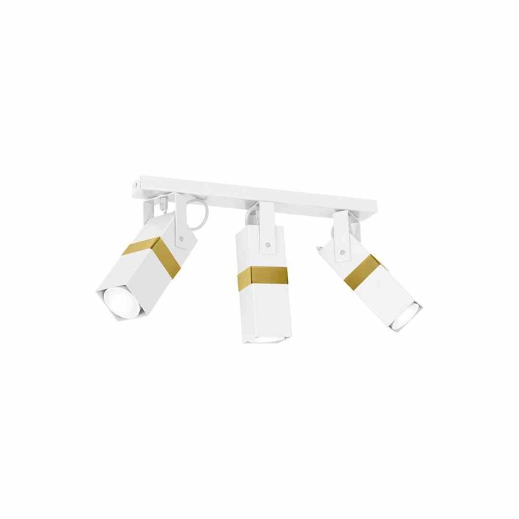 Lampa sufitowa VIDAR WHITE/GOLD 3xGU10 MLP6274