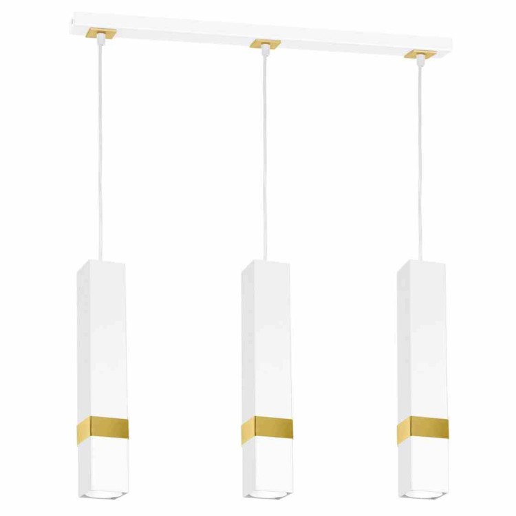 Lampa wisząca VIDAR WHITE/GOLD 3xGU10 MLP6276